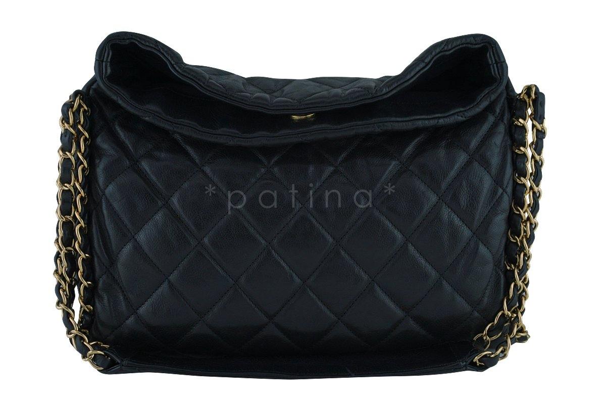 Chanel Black Quilted Ultimate Soft Luxe Chain Around Bag GHW