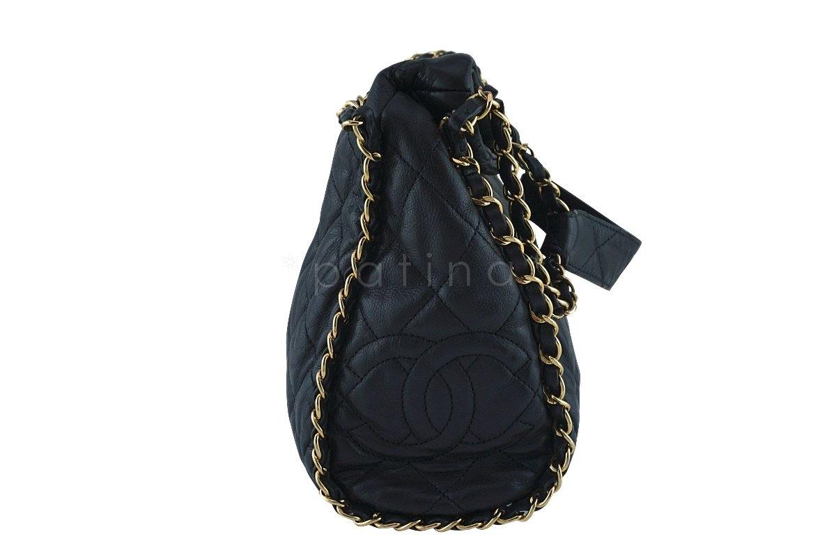 Chanel Black Quilted Ultimate Soft Luxe Chain Around Bag GHW