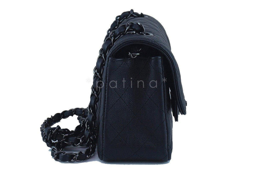 NWT 17S Chanel So Black Classic Mini 2.55 Rectangular Flap Bag