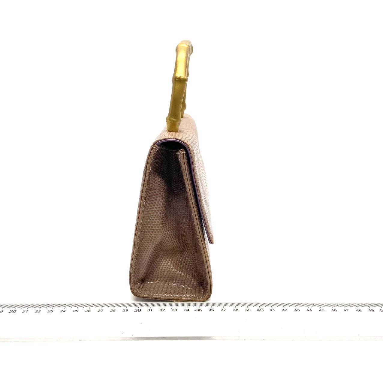 Gucci Jackie Vintage Lilac Purple Lizard Skin Top Handle Evening Bag