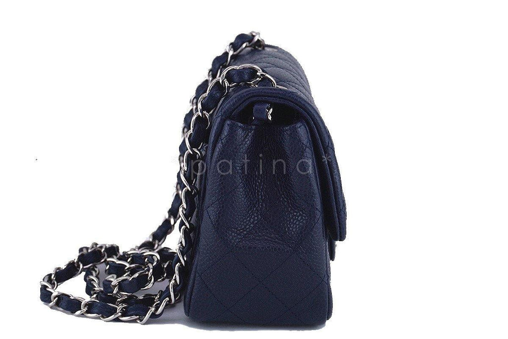 Chanel Navy Blue Caviar Classic Quilted Square Mini 2.55 Flap Bag