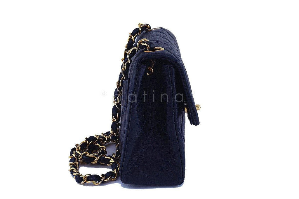 Chanel Navy Blue Classic Quilted Square Mini 2.55 Flap Bag