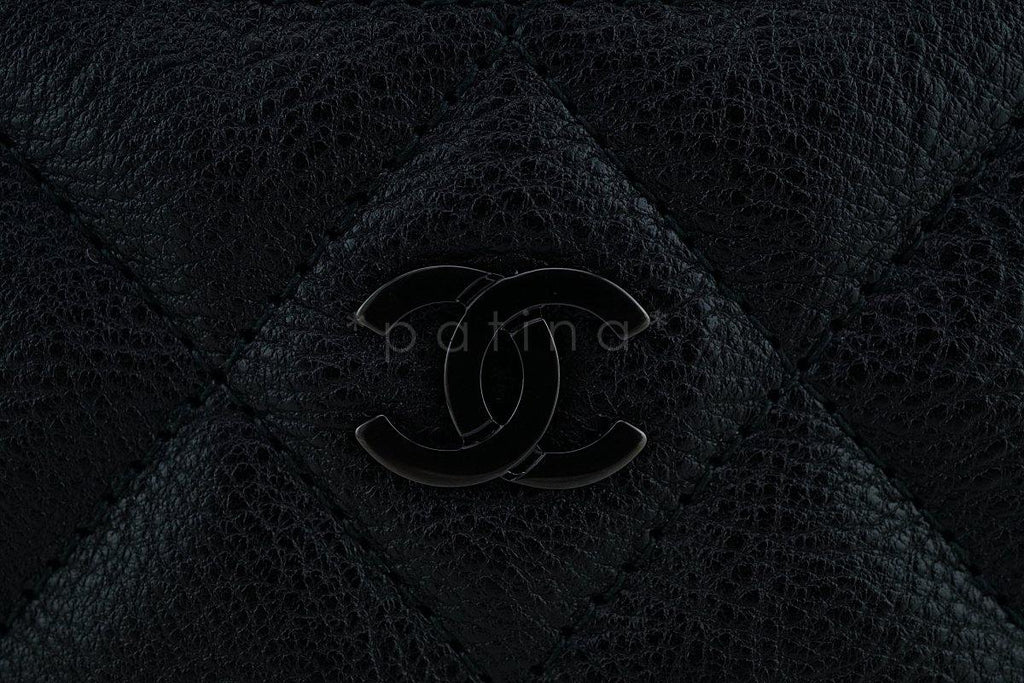 Chanel So Black Slim Card Holder Case Wallet Bag