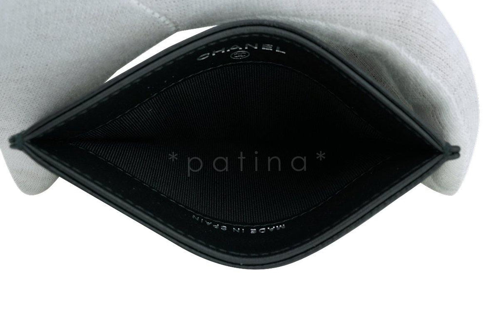 Chanel So Black Slim Card Holder Case Wallet Bag
