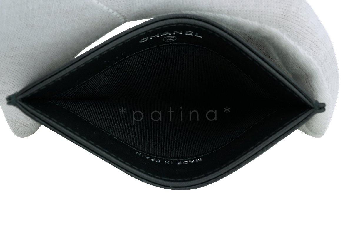 Chanel So Black Slim Card Holder Case Wallet Bag