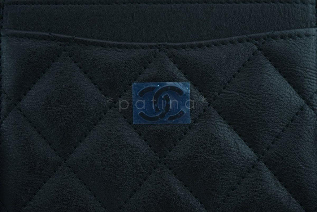 New 17S Chanel So Black Slim Card Holder Case Wallet