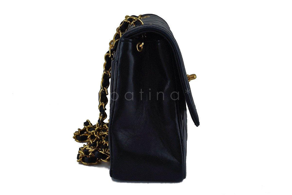 Chanel Black Vintage Quilted Classic 2.55 Flap and Wallet set Bag