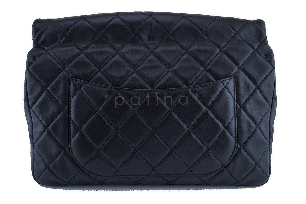 Chanel Black Classic Quilted Reissue Clutch Flap Purse Bag RHW