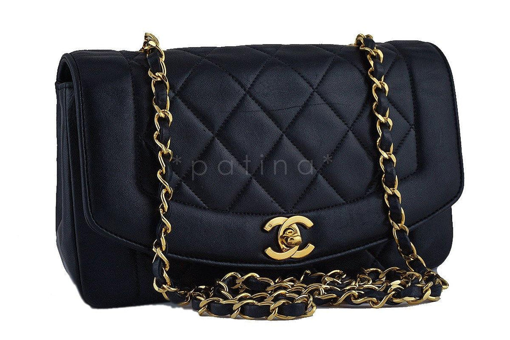 Chanel Black Vintage Quilted Classic "Diana" Shoulder Flap Bag