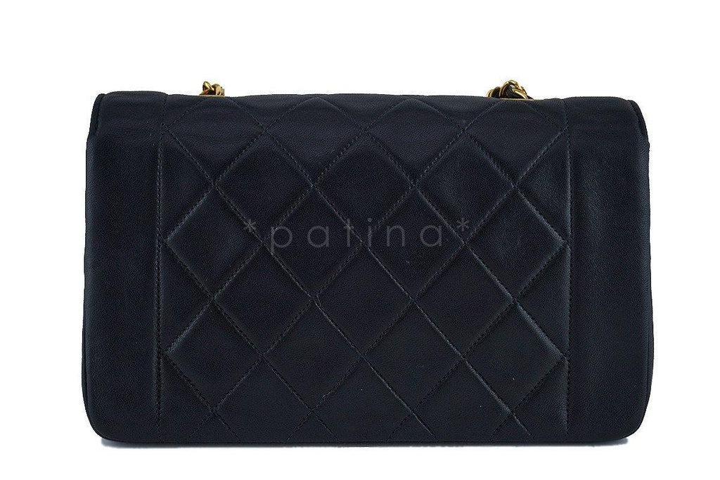 Chanel Black Vintage Quilted Classic "Diana" Shoulder Flap Bag