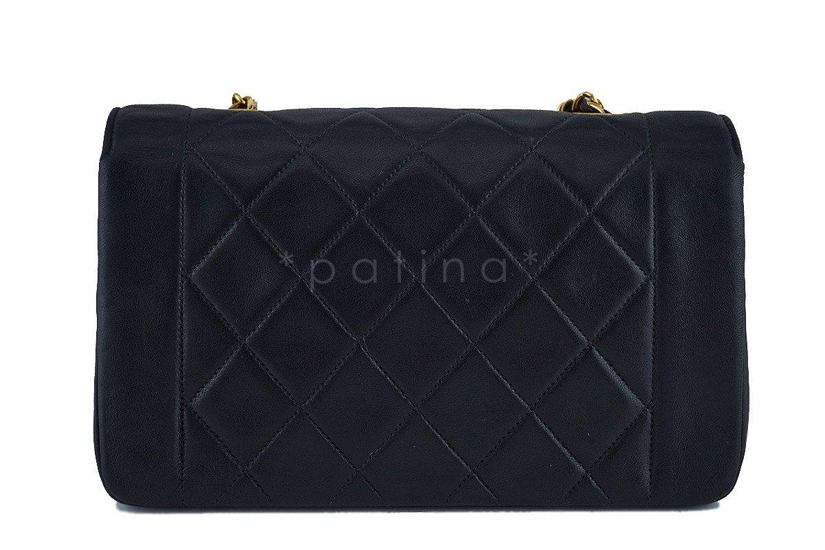 Chanel Black Vintage Quilted Classic "Diana" Shoulder Flap Bag