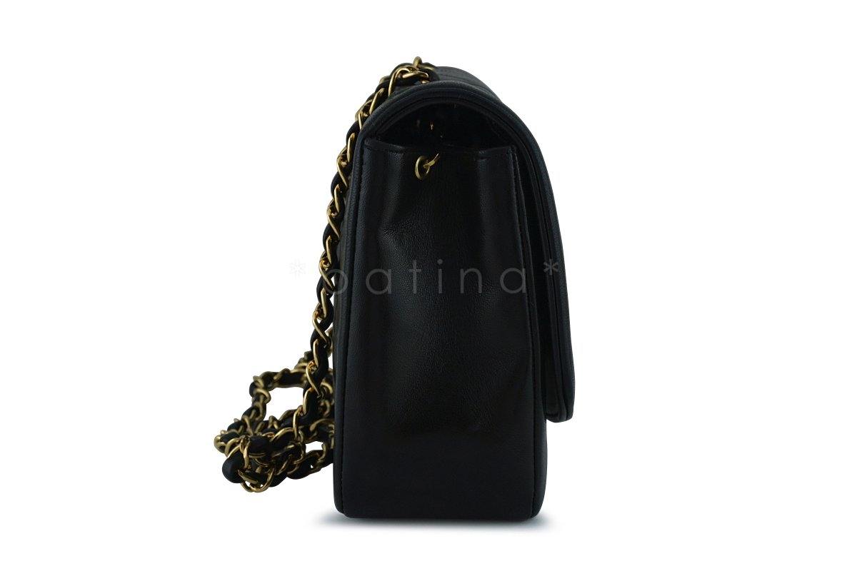 Chanel Black Vintage Quilted Classic "Diana" Shoulder Flap Bag