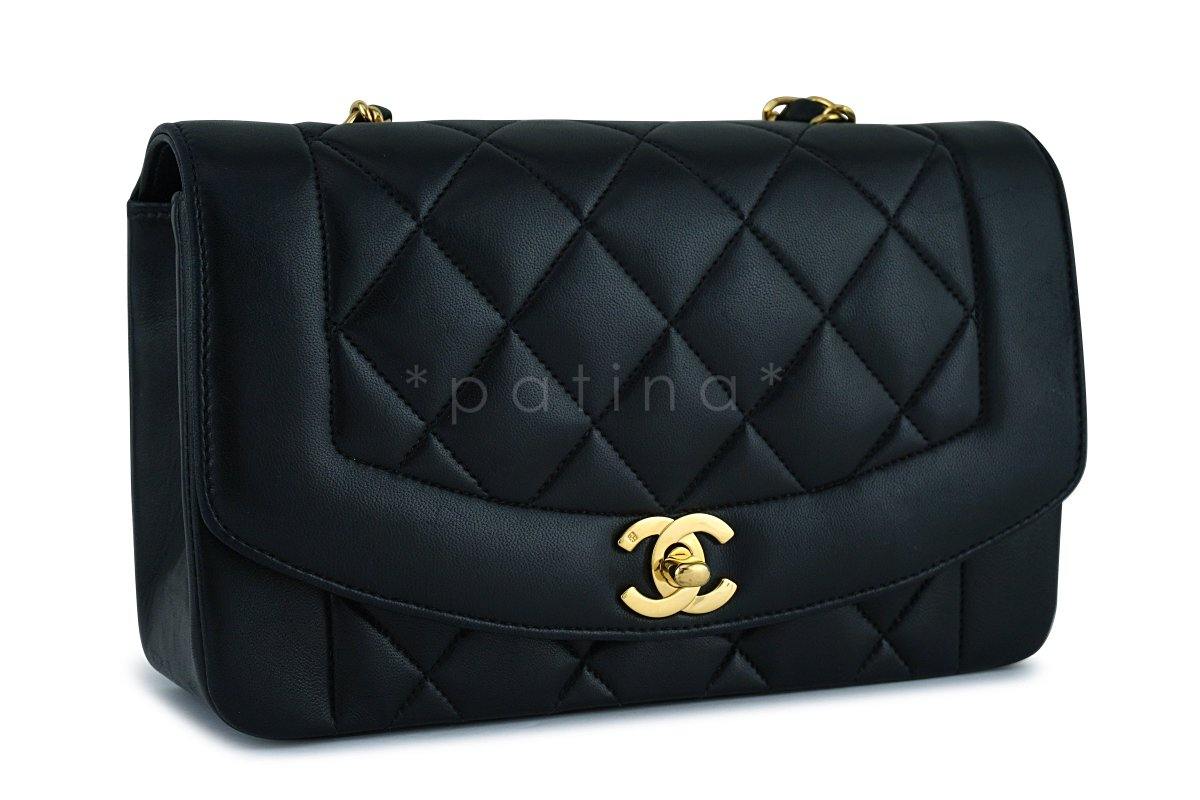Chanel Black Vintage Quilted Classic "Diana" Shoulder Flap Bag