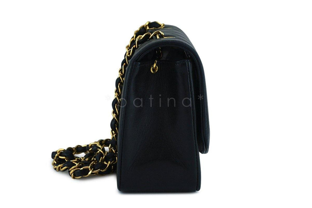 Chanel Black Vintage Quilted Classic "Diana" Shoulder Flap Bag