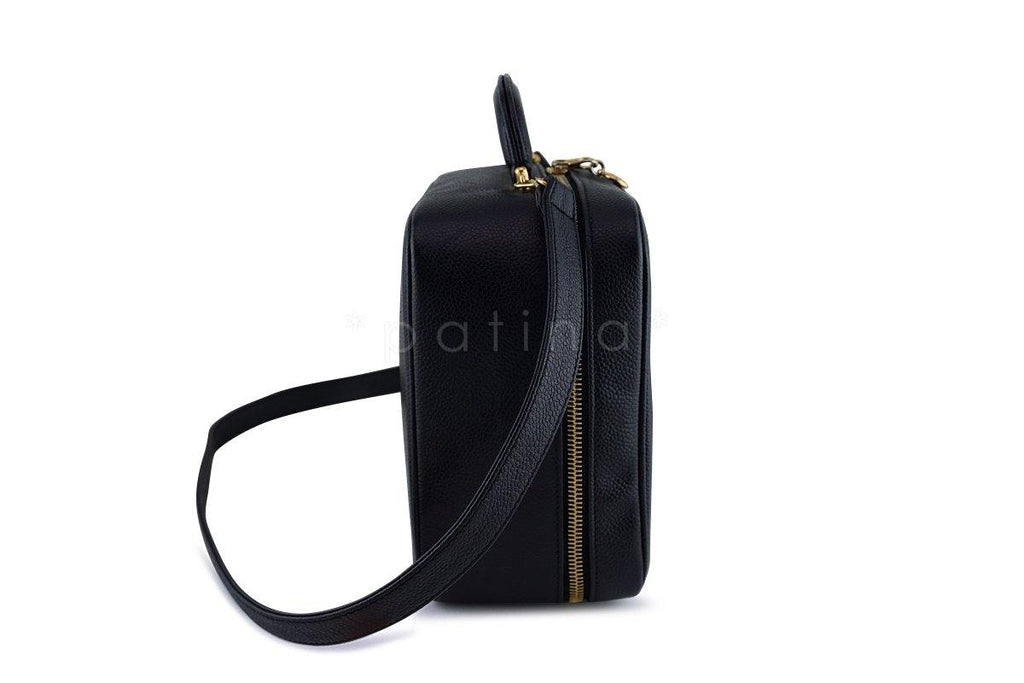 Chanel Black Caviar Classic Vanity Case Bag