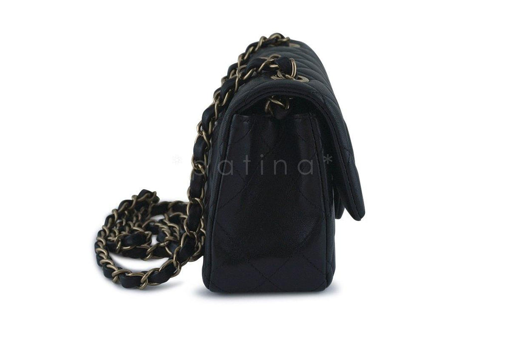 Chanel Black Classic Quilted Rectangular Mini 2.55 Flap Bag