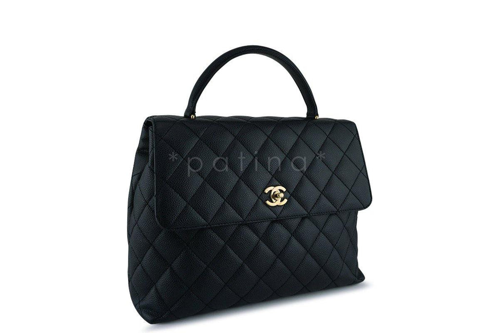 Chanel Black 2.55 Classic Quilted Kelly Flap Bag GHW
