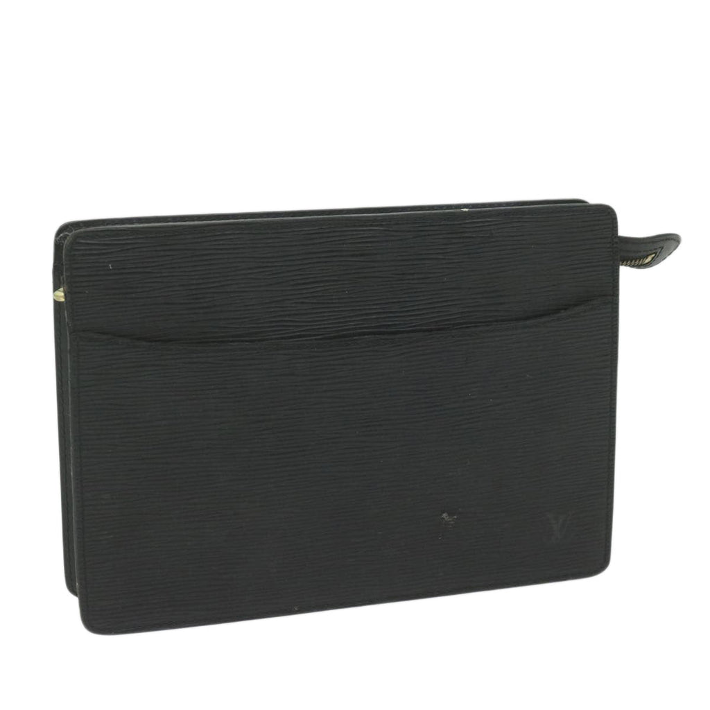 LOUIS VUITTON Epi Pochette Homme Clutch Bag Black M52522 LV 62494