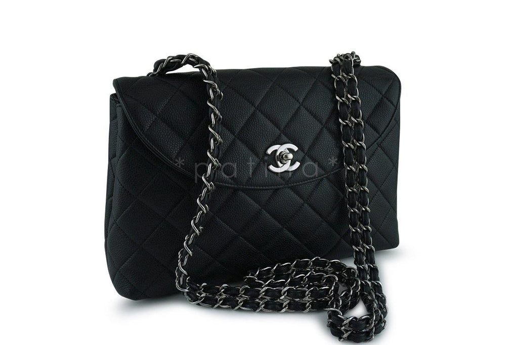 Chanel Black Caviar Classic Crossbody Quilted Flap Bag