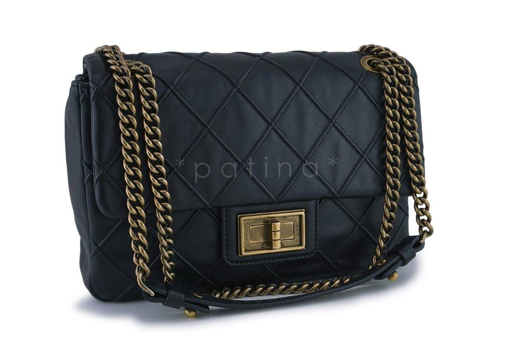 Chanel Black Reissue Classic Cosmos Flap Bag