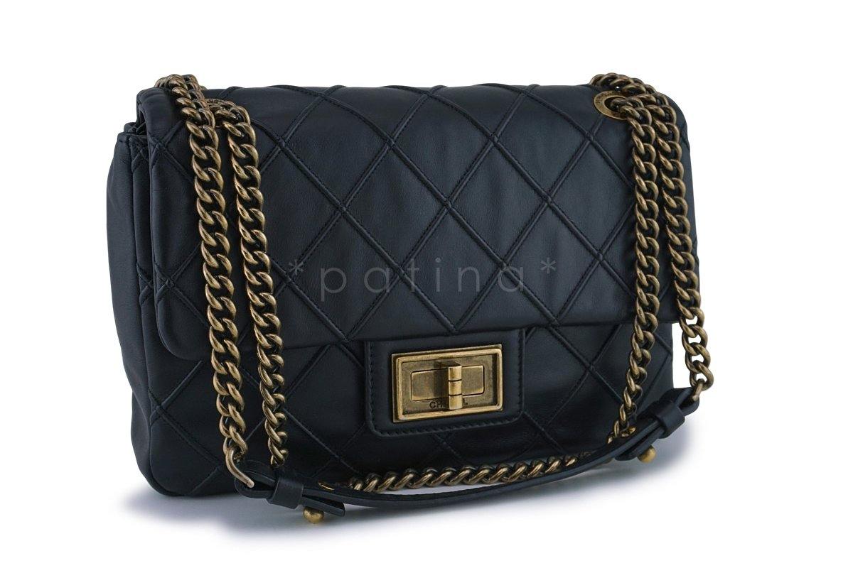 Chanel Black Reissue Classic Cosmos Flap Bag