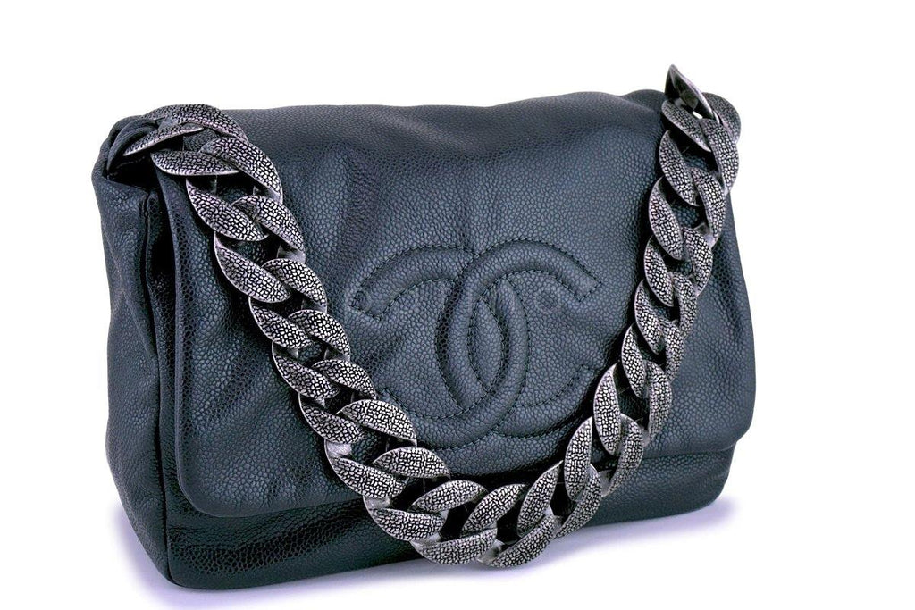 Chanel Gray Caviar 31 Timeless Flap Bag