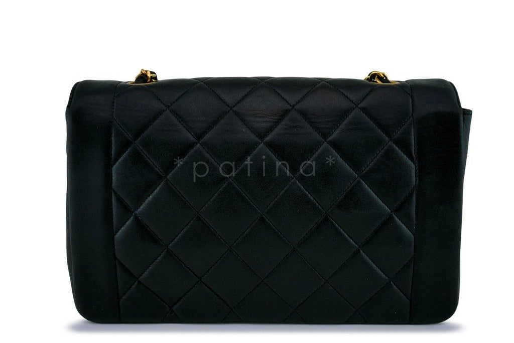 Chanel Black Vintage Quilted Classic "Diana" Shoulder Flap Bag