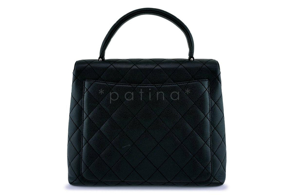 Chanel Black Caviar Classic Kelly Flap Bag SHW