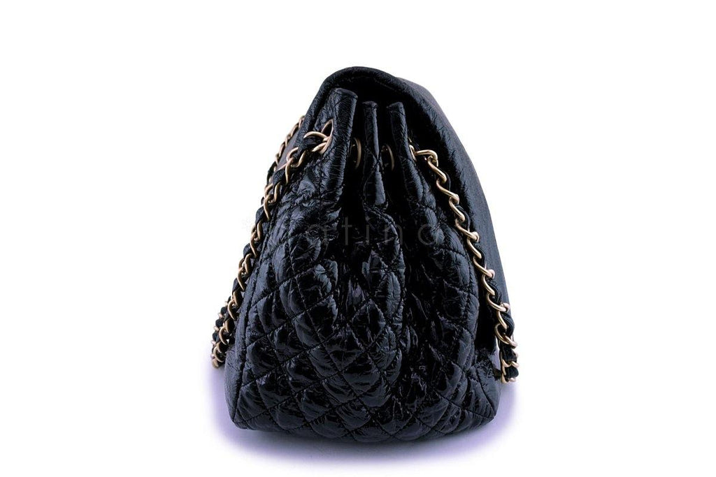Chanel Patent Large Rock and Chain Flap Bag