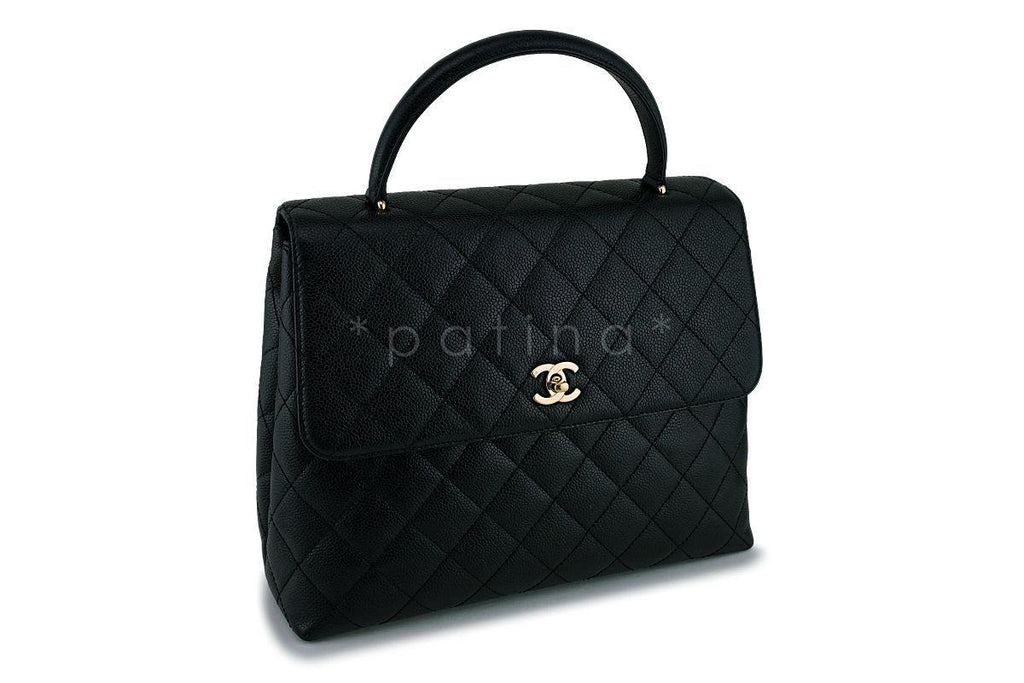 Chanel Caviar Quilted Classic Kelly Flap Bag 24K GHW