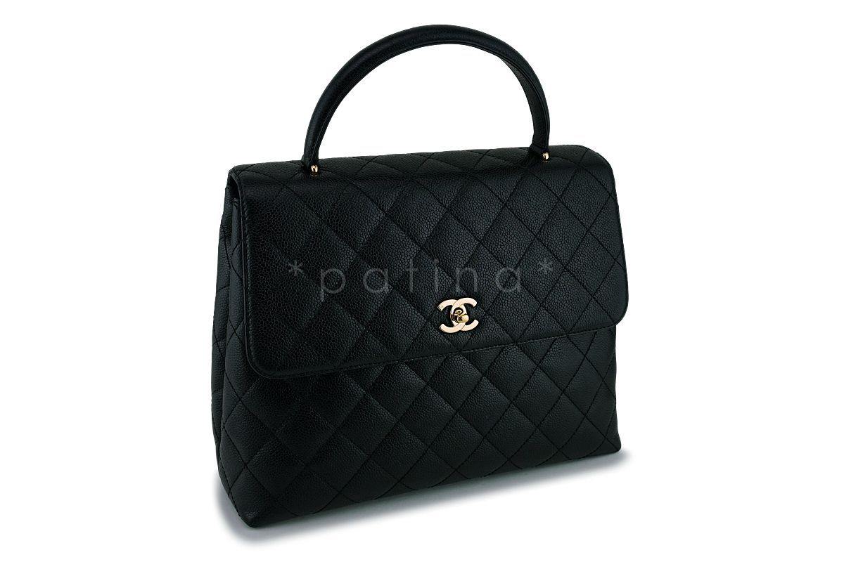 Chanel Caviar Quilted Classic Kelly Flap Bag 24K GHW
