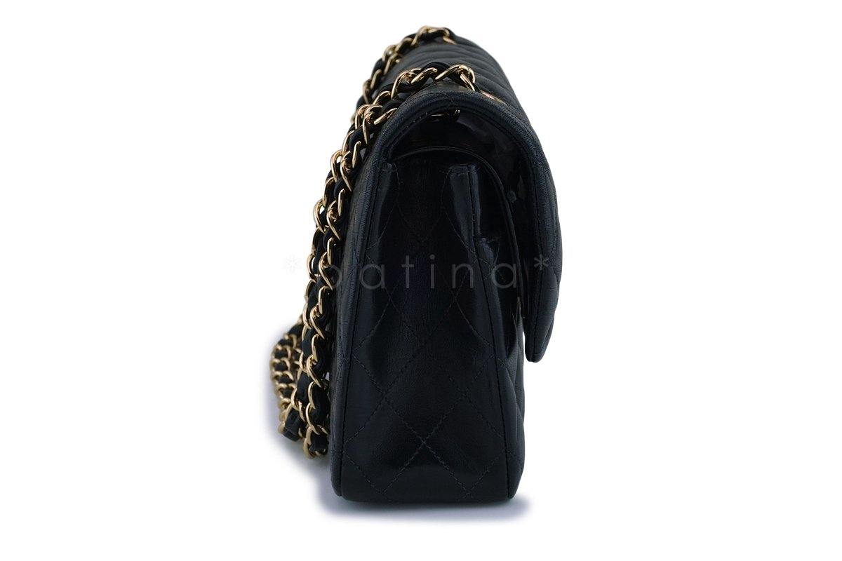 Chanel Black Medium Lambskin Classic Double Flap Bag 24K GHW