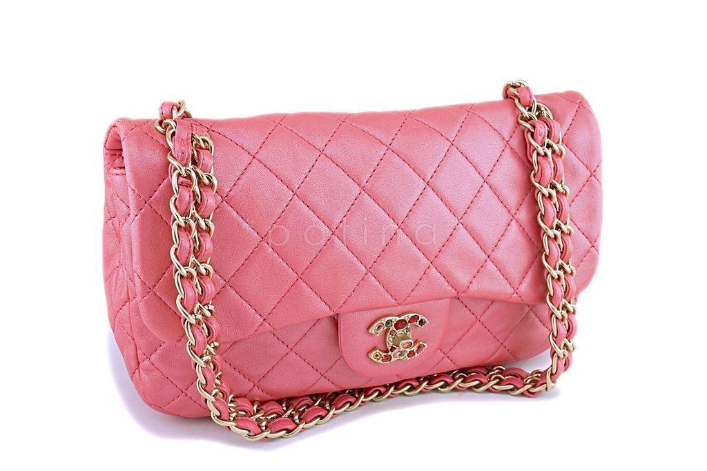 Chanel Pearly Pink Classic Jeweled Flap Bag