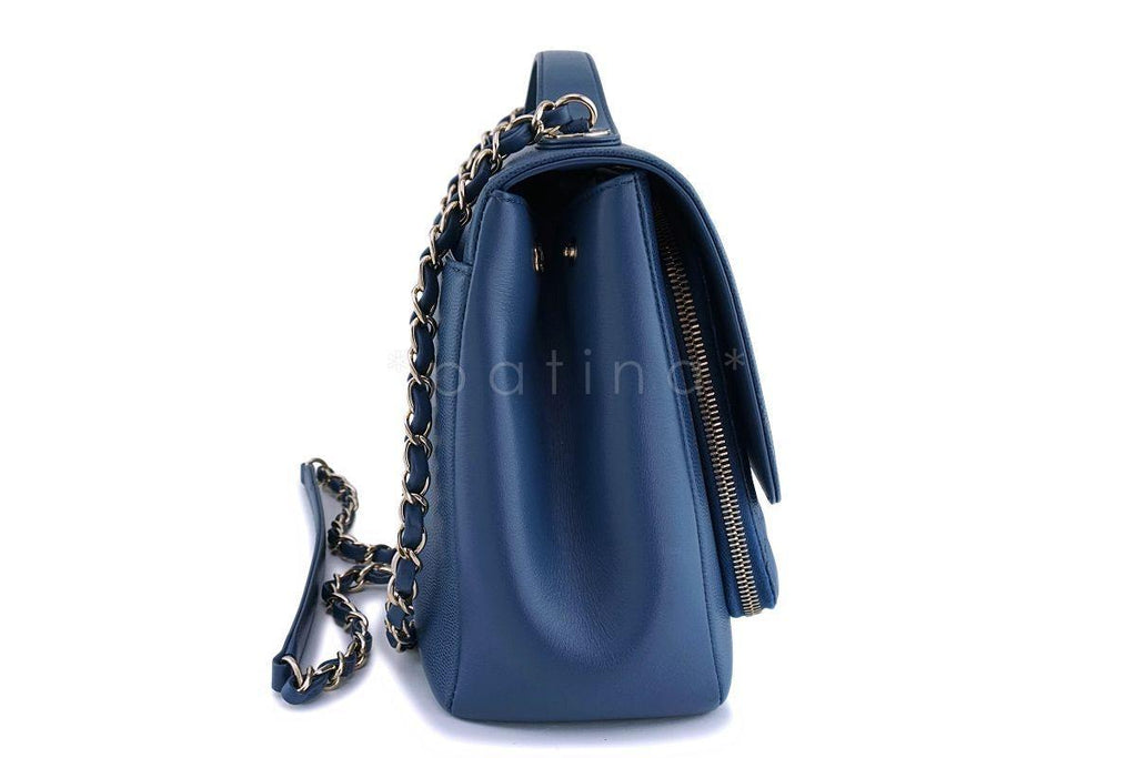 Chanel Blue Caviar Classic Business Affinity Flap Crossbody Bag