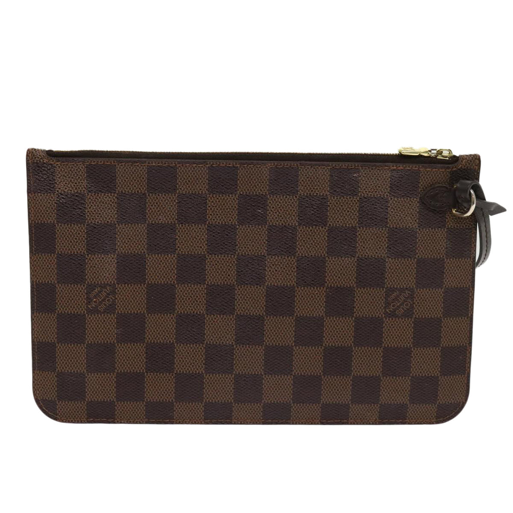 LOUIS VUITTON Damier Ebene Neverfull MM Pouch Accessory Pouch LV 63478