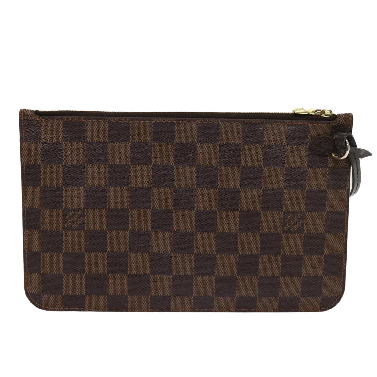 LOUIS VUITTON Damier Ebene Neverfull MM Pouch Accessory Pouch LV 63478
