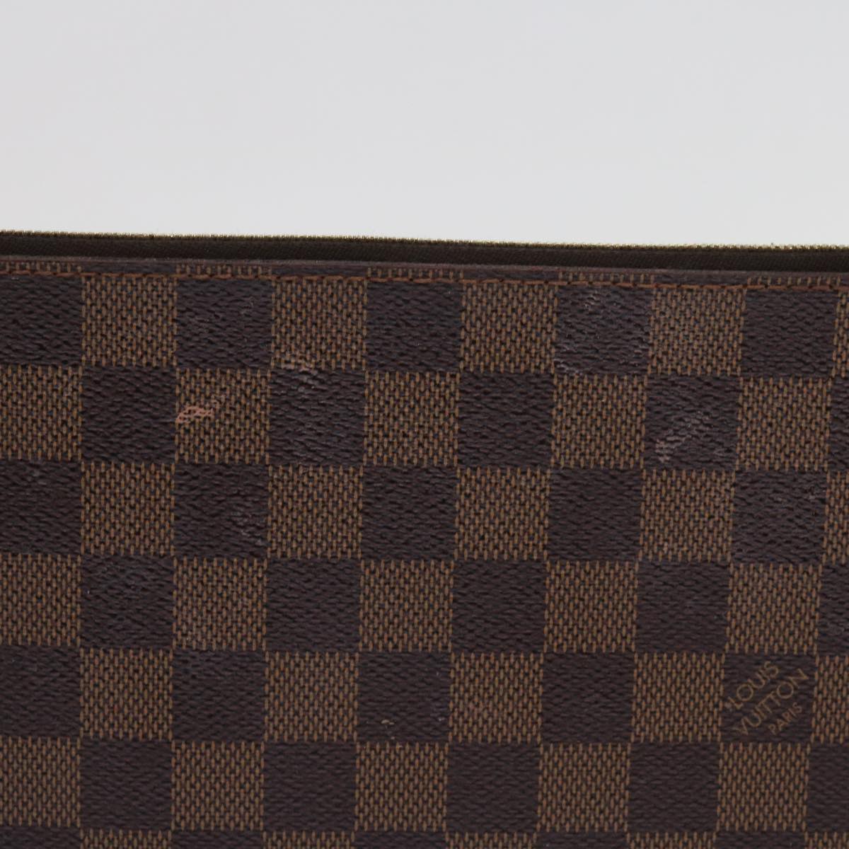 LOUIS VUITTON Damier Ebene Neverfull MM Pouch Accessory Pouch LV 63478