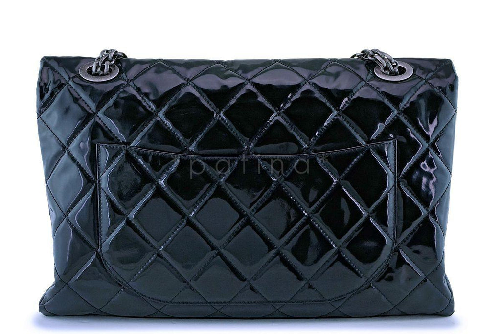 Chanel Black 19in Giant Jumbo XXL Classic Reissue Flap Bag RHW