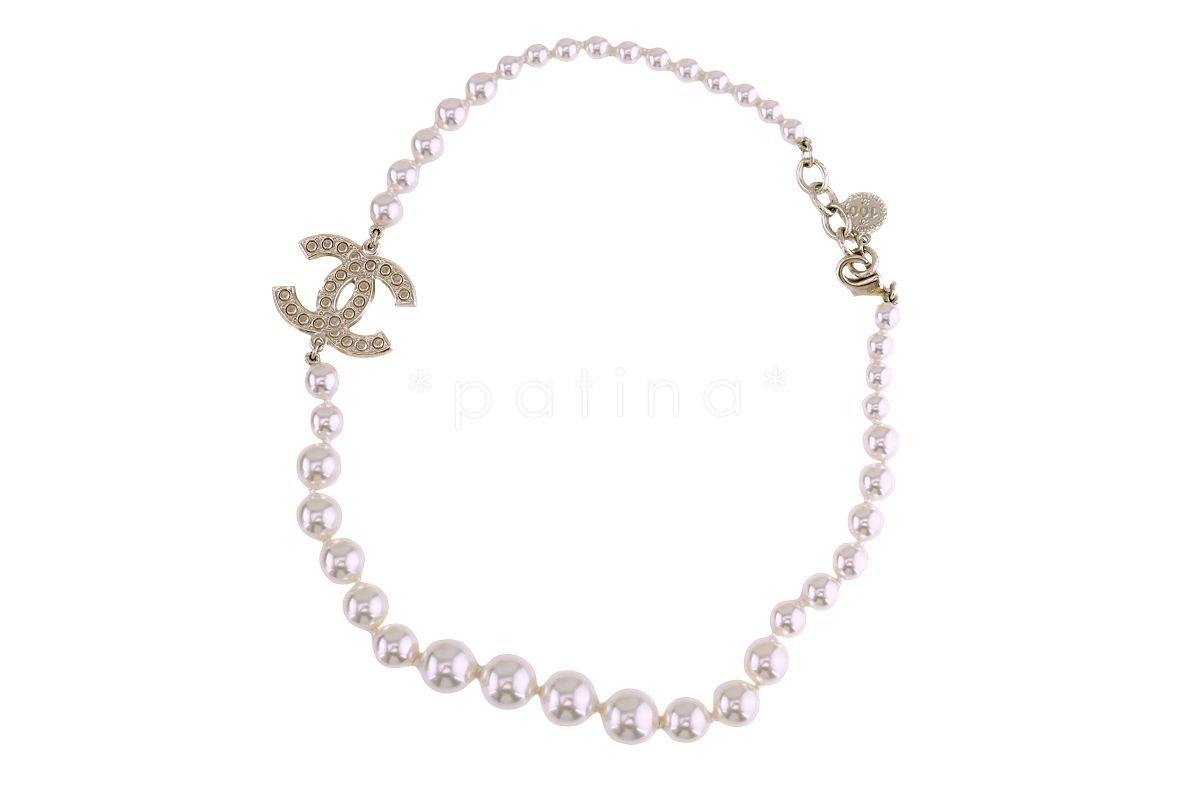NIB Chanel 100th Anniversary Pearl Classic CC Choker Necklace A64757