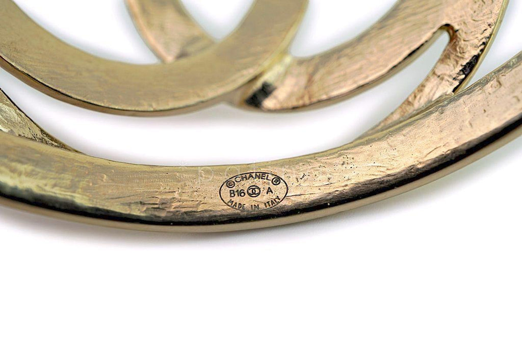 Chanel 16A Champagne Gold Limited Cuff Bracelet