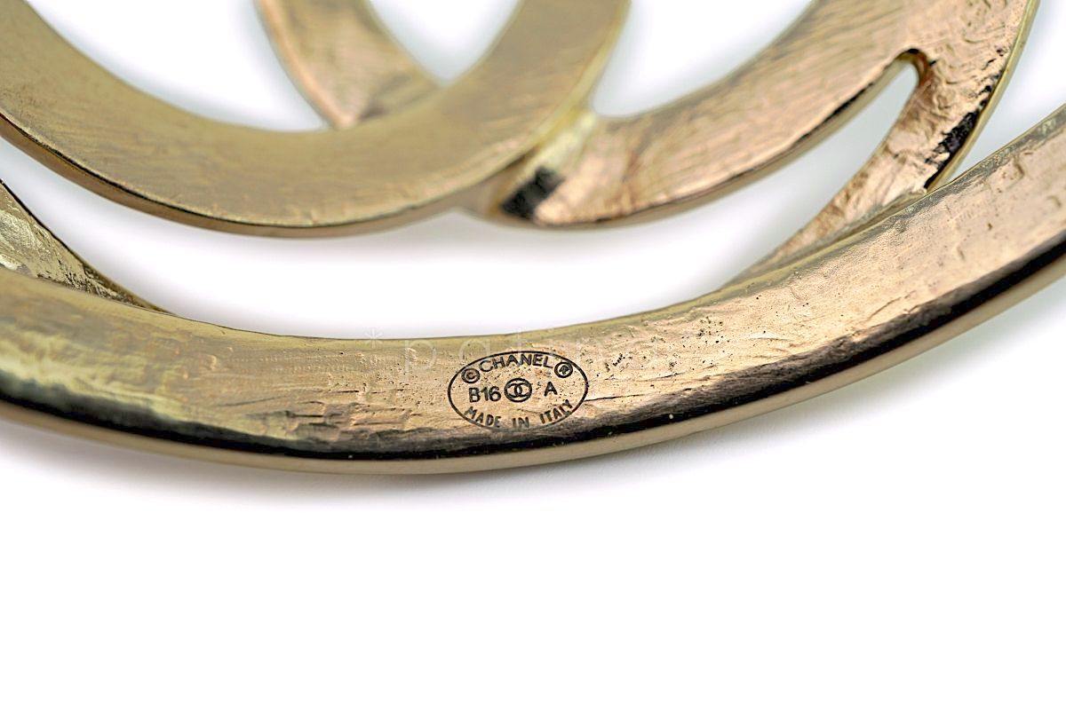 Chanel 16A Champagne Gold Limited Cuff Bracelet