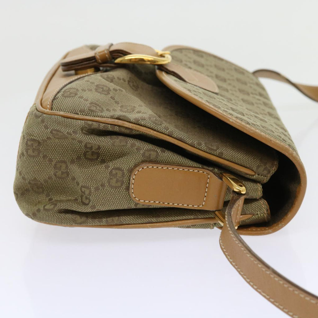 GUCCI GG Canvas Shoulder Bag Khaki 007 2854 0246 63803