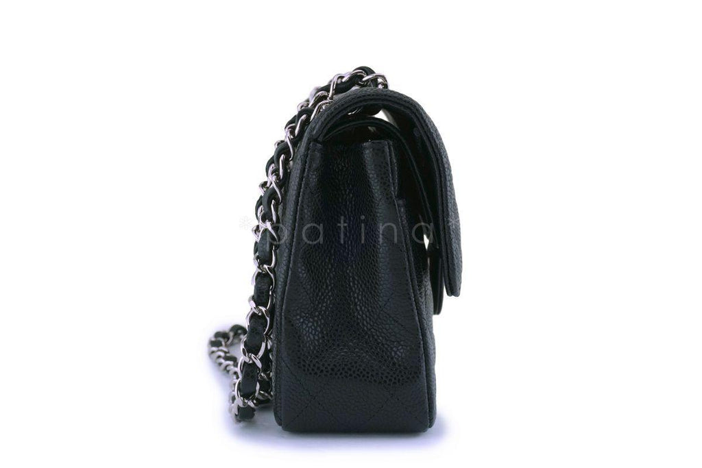 Chanel Black Small Caviar Classic Double Flap Bag SHW
