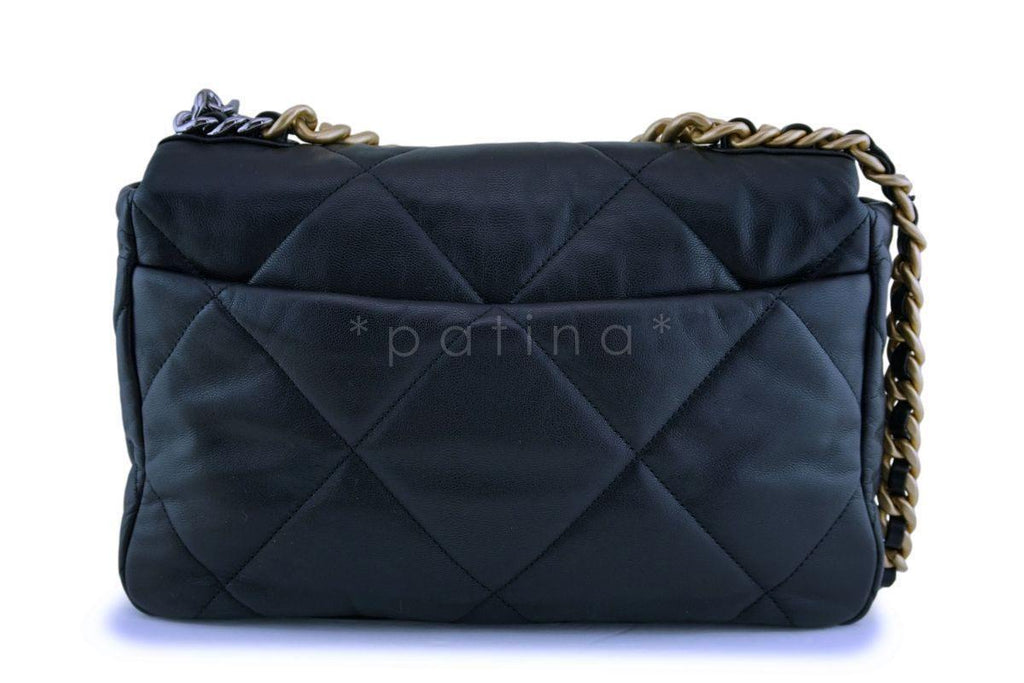 Chanel 19 Large Quilted Goatskin Flap Bag