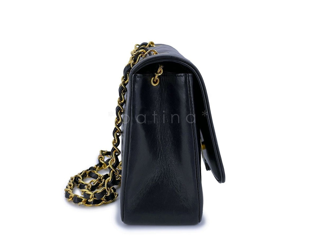 Chanel Vintage Medium Diana Flap Bag 24k GHW Lambskin