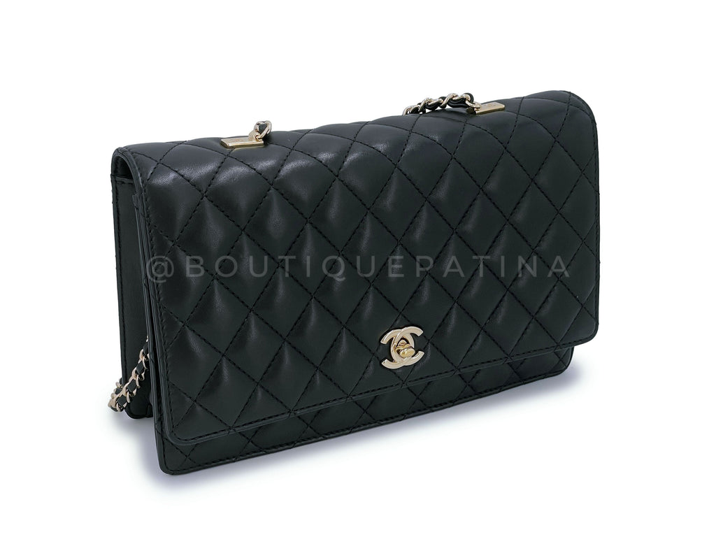 Chanel Limited Fantasy Pearls Quilted Flap Bag Black Lambskin