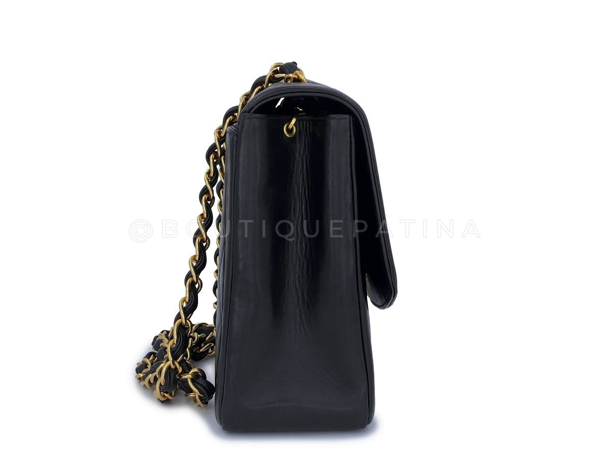 Very Rare Chanel Vintage 11in Large Diana Flap Bag 24k GHW