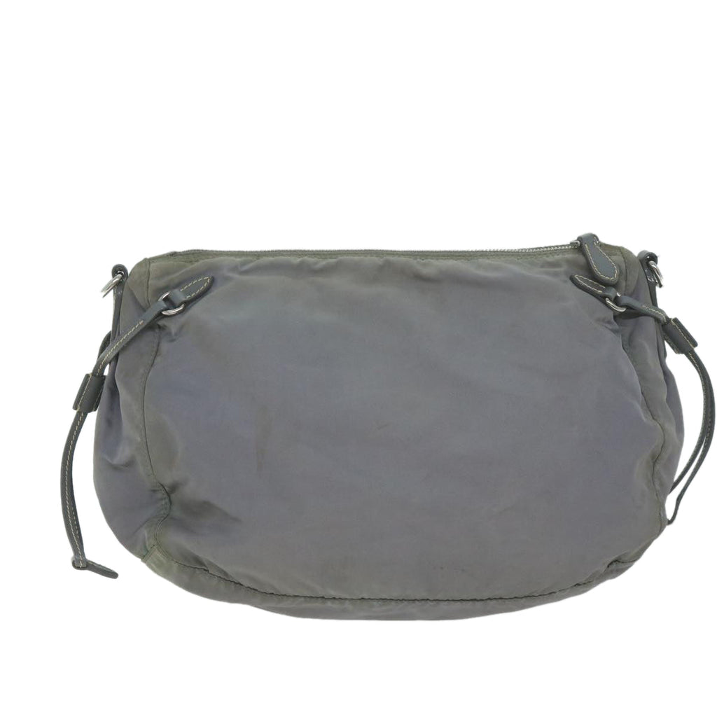 PRADA Shoulder Bag Nylon Gray 64759