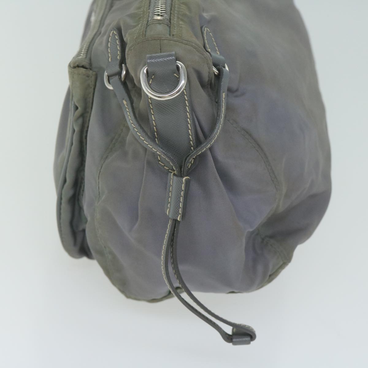PRADA Shoulder Bag Nylon Gray 64759