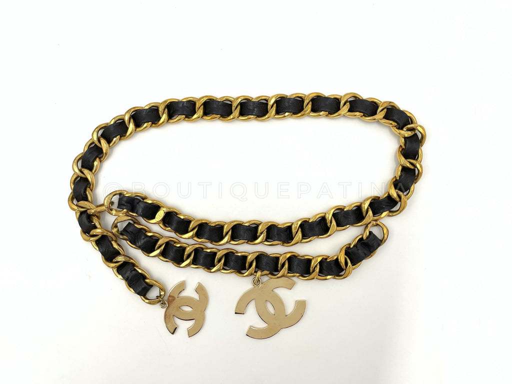 Chanel Vintage Collection 28 Rare Massive Double CC Logo Necklace Belt XPR